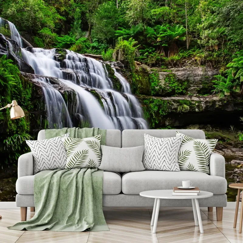 Fototapeta wodospad Liffey Falls w bujnym lesie Tasmanii