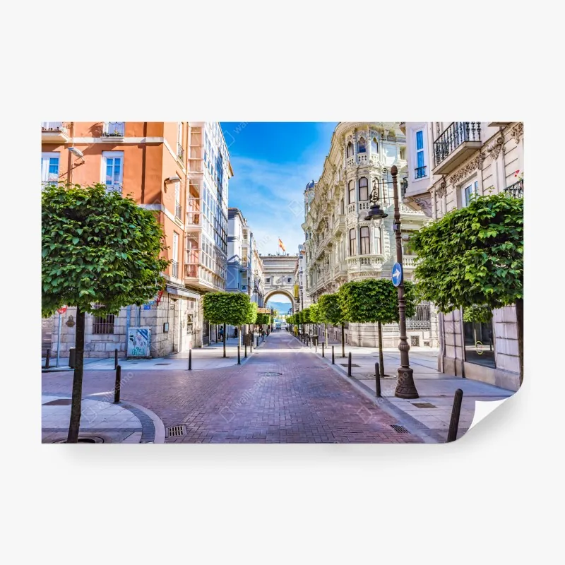 Fototapeta turkusowo-złota abstrakcyjna marmurkowa faktura – Wallissimo®