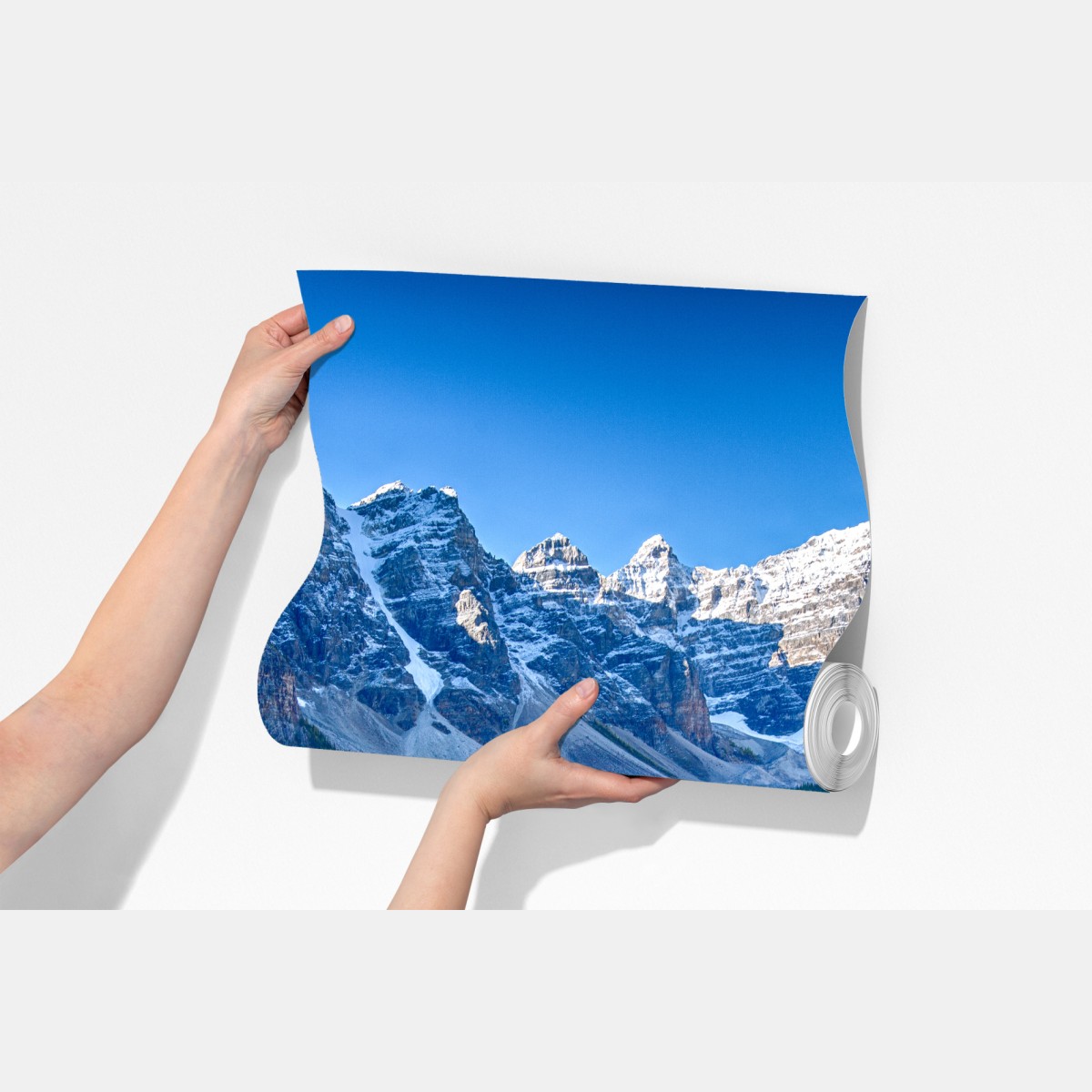 Fototapeta spokojne jezioro górskie z odbiciem – Wallissimo® Fototapeta spokojne jezioro górskie z odbiciem – Wallissimo®