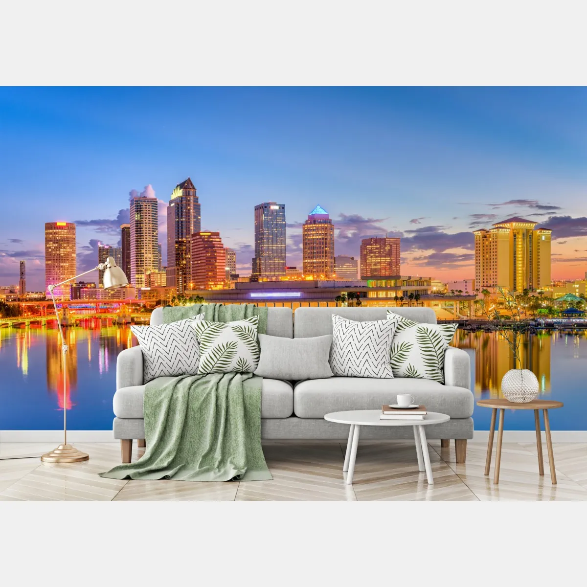 Fototapeta panorama Tampy o zmierzchu – Wallissimo® Fototapeta panorama Tampy o zmierzchu – Wallissimo®