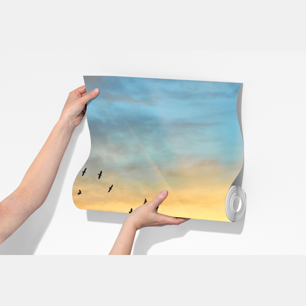 Fototapeta złoty wschód słońca nad chmurami – Wallissimo® Fototapeta złoty wschód słońca nad chmurami – Wallissimo®