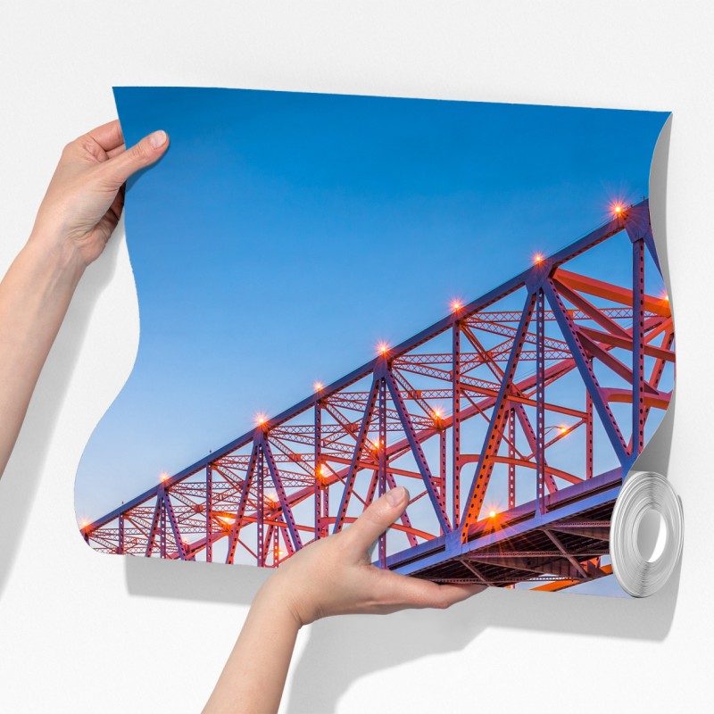 Fototapeta most Crescent City Connection o zachodzie słońca, New Orleans – Wallissimo® Fototapeta most Crescent City Connection o zachodzie słońca, New Orleans – Wallissimo®