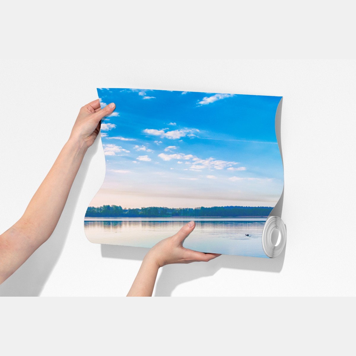 Fototapeta spokojny pomost nad jeziorem Selment Wielki, Mazury – Wallissimo® Fototapeta spokojny pomost nad jeziorem Selment Wielki, Mazury – Wallissimo®