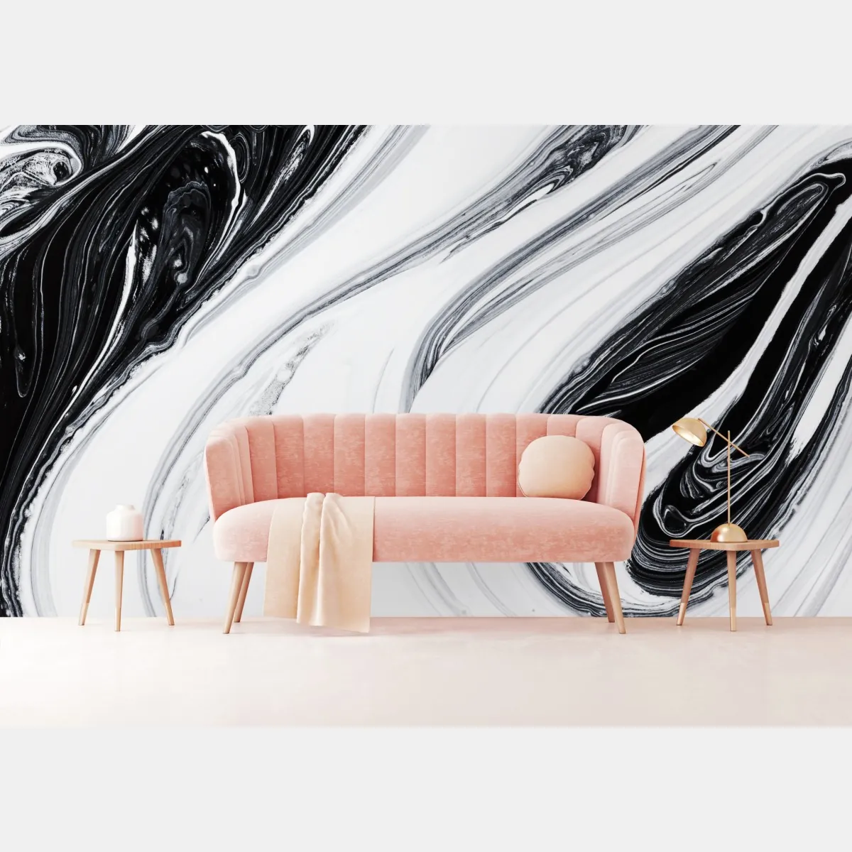 Fototapeta monochromatyczne marmurowe wiry – Wallissimo® Fototapeta monochromatyczne marmurowe wiry – Wallissimo®