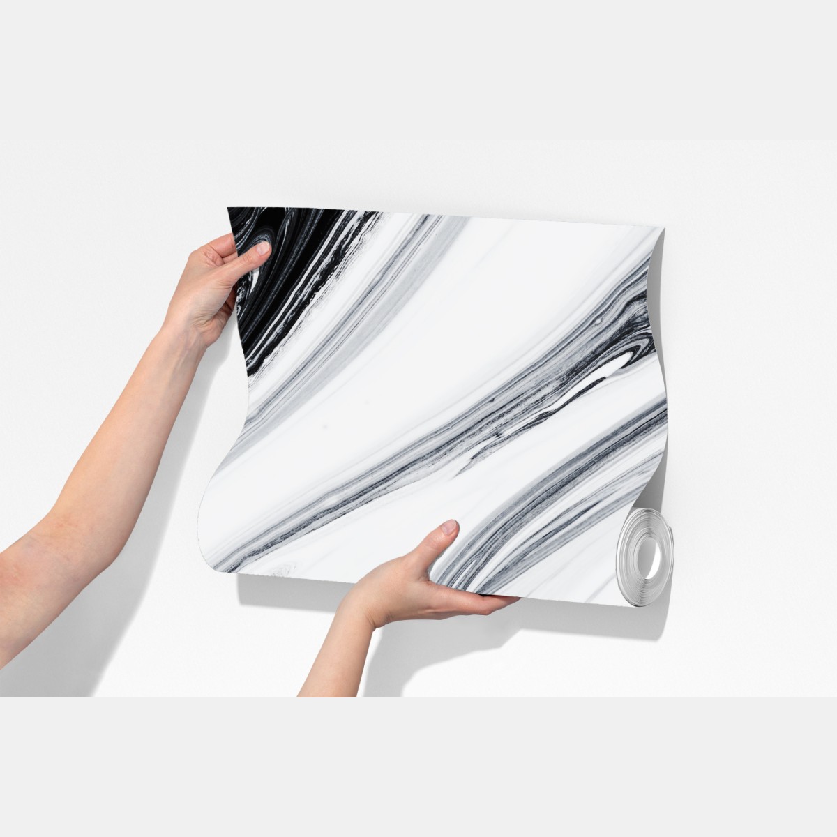 Fototapeta monochromatyczne marmurowe wiry – Wallissimo® Fototapeta monochromatyczne marmurowe wiry – Wallissimo®