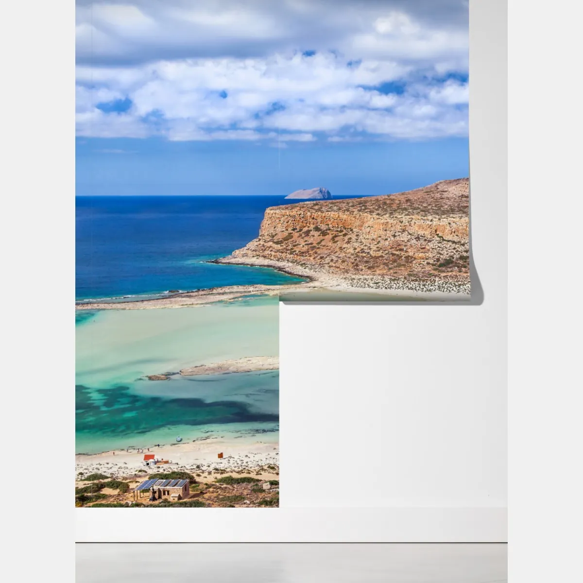 Fototapeta turkusowa laguna nad piaszczystą plażą – Wallissimo® Fototapeta turkusowa laguna nad piaszczystą plażą – Wallissimo®