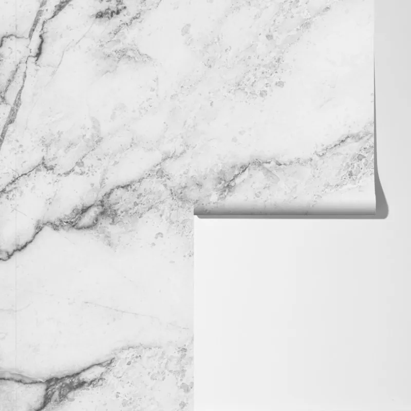 Fototapeta biała tekstura marmuru z szarymi żyłkami – Wallissimo® Fototapeta biała tekstura marmuru z szarymi żyłkami – Wallissimo®