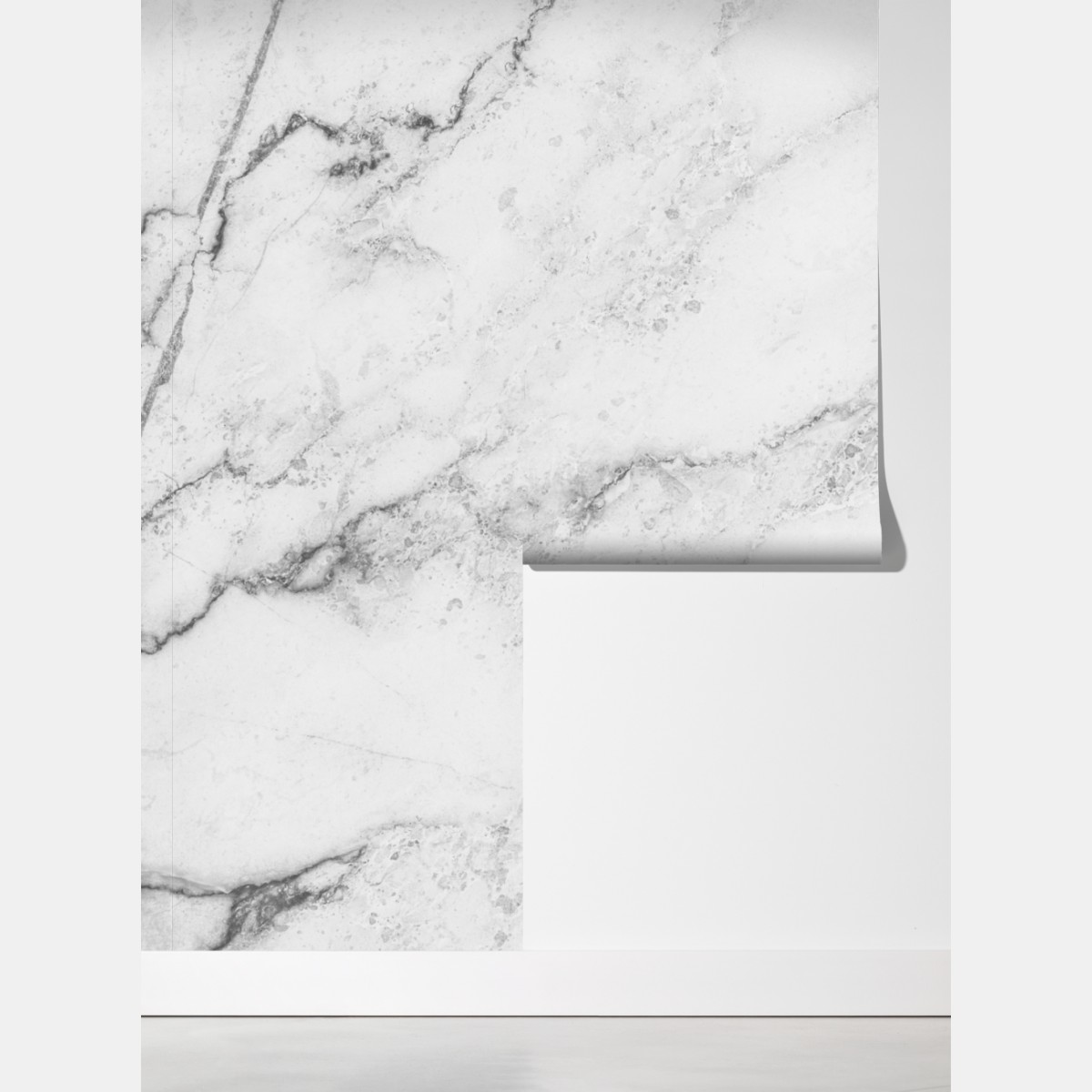 Fototapeta biała tekstura marmuru z szarymi żyłkami – Wallissimo® Fototapeta biała tekstura marmuru z szarymi żyłkami – Wallissimo®