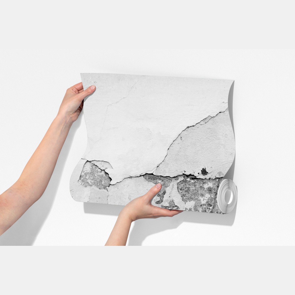 Fototapeta postarzony tynk na ścianie w odcieniach szarości – Wallissimo® Fototapeta postarzony tynk na ścianie w odcieniach szarości – Wallissimo®