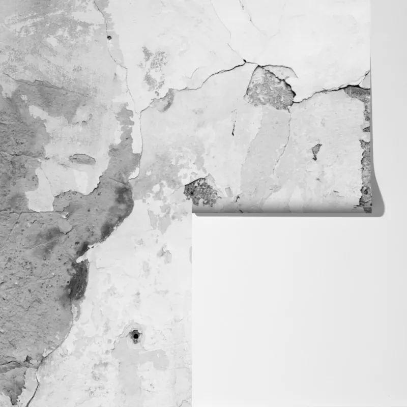 Fototapeta postarzony tynk na ścianie w odcieniach szarości – Wallissimo® Fototapeta postarzony tynk na ścianie w odcieniach szarości – Wallissimo®