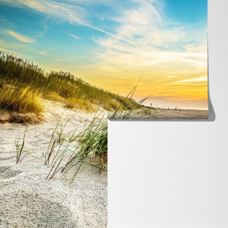 Fototapeta zachód słońca nad spokojnymi wydmami – Wallissimo® Fototapeta zachód słońca nad spokojnymi wydmami – Wallissimo®