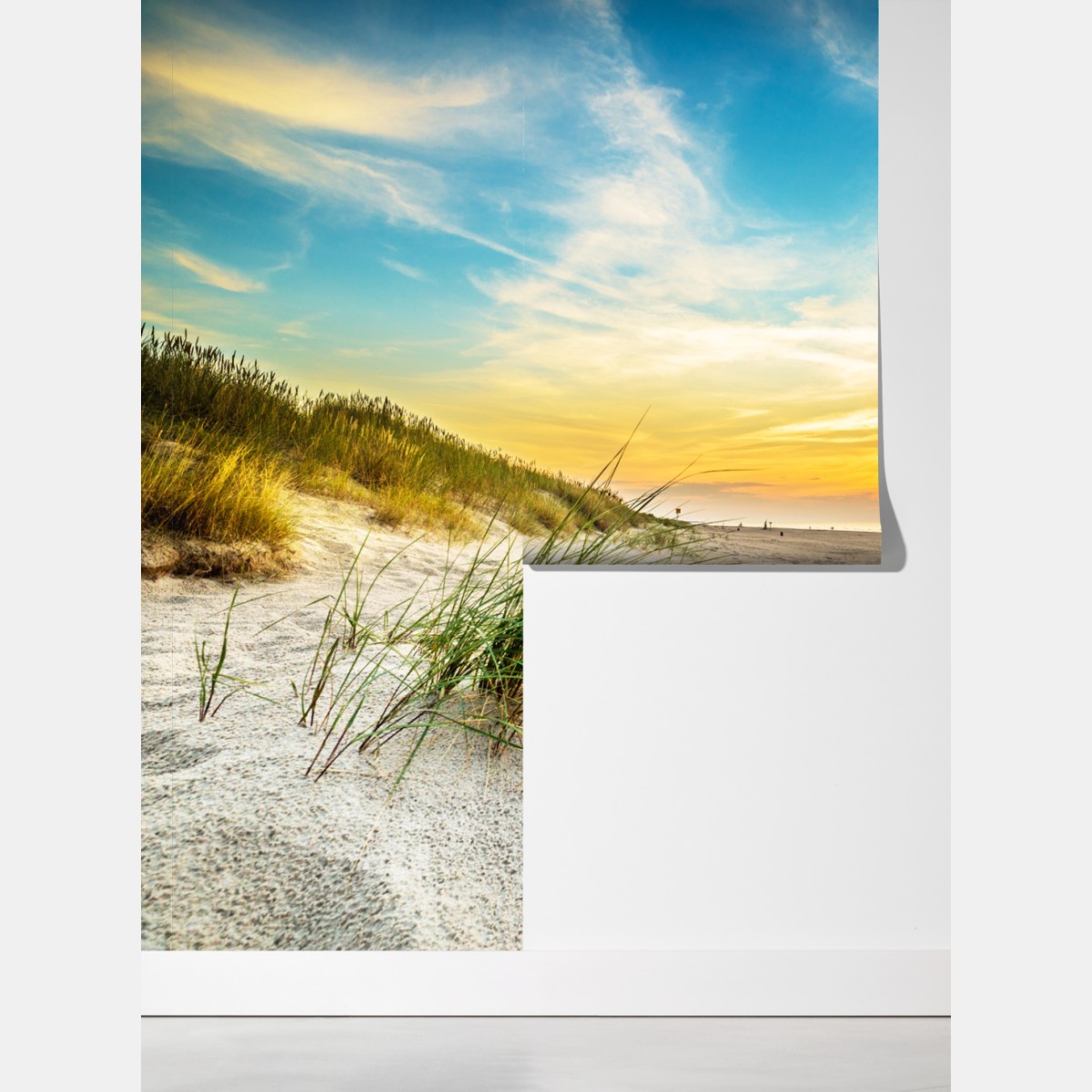 Fototapeta zachód słońca nad spokojnymi wydmami – Wallissimo® Fototapeta zachód słońca nad spokojnymi wydmami – Wallissimo®