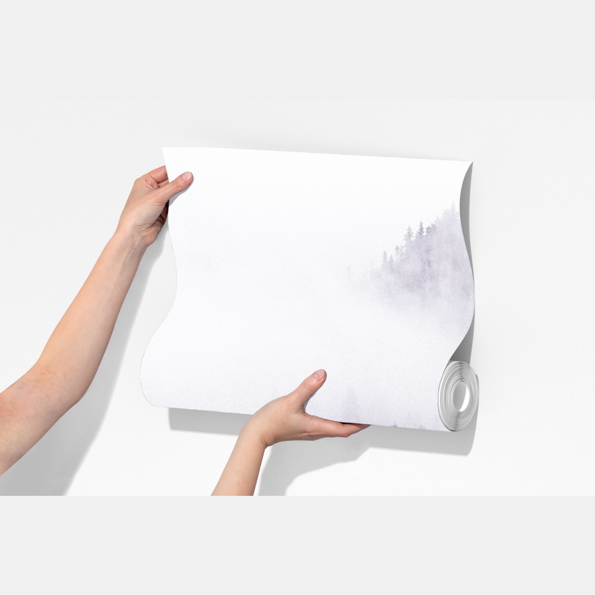 Fototapeta mglisty las iglasty – Wallissimo® Fototapeta mglisty las iglasty – Wallissimo®