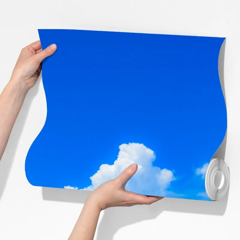 Fototapeta tropikalna plaża z palmami pod błękitnym niebem – Wallissimo® Fototapeta tropikalna plaża z palmami pod błękitnym niebem – Wallissimo®