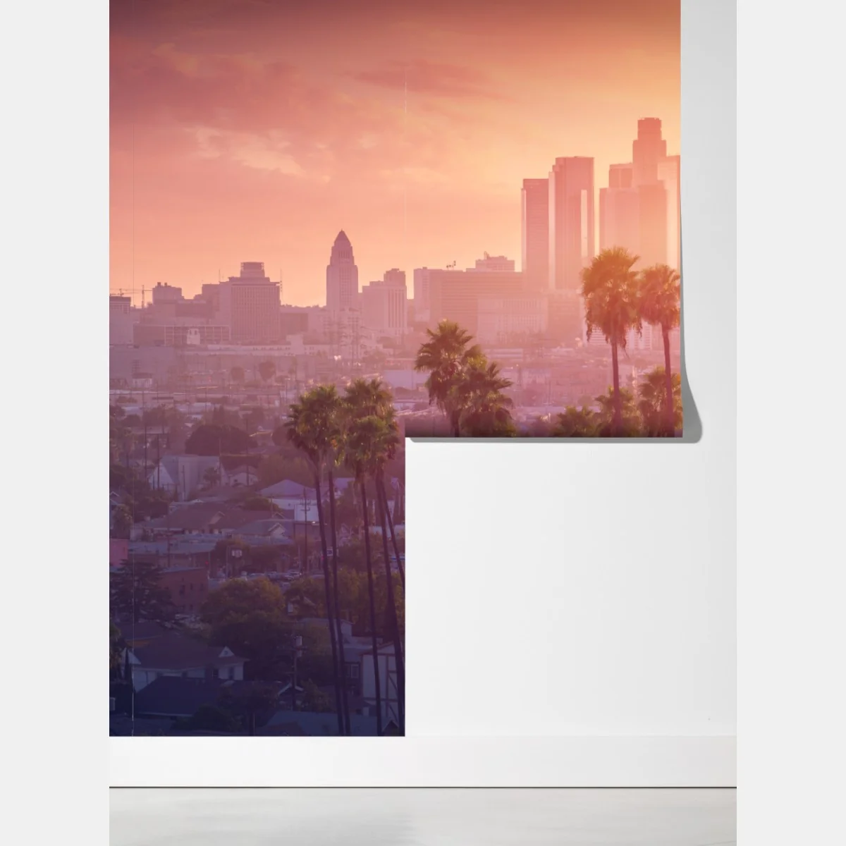 Fototapeta Los Angeles złoty zachód słońca nad miastem – Wallissimo® Fototapeta Los Angeles złoty zachód słońca nad miastem – Wallissimo®