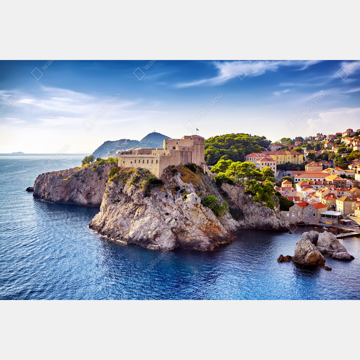 Fototapeta Dubrownik widok na nadmorską fortecę – Wallissimo® Fototapeta Dubrownik widok na nadmorską fortecę – Wallissimo®