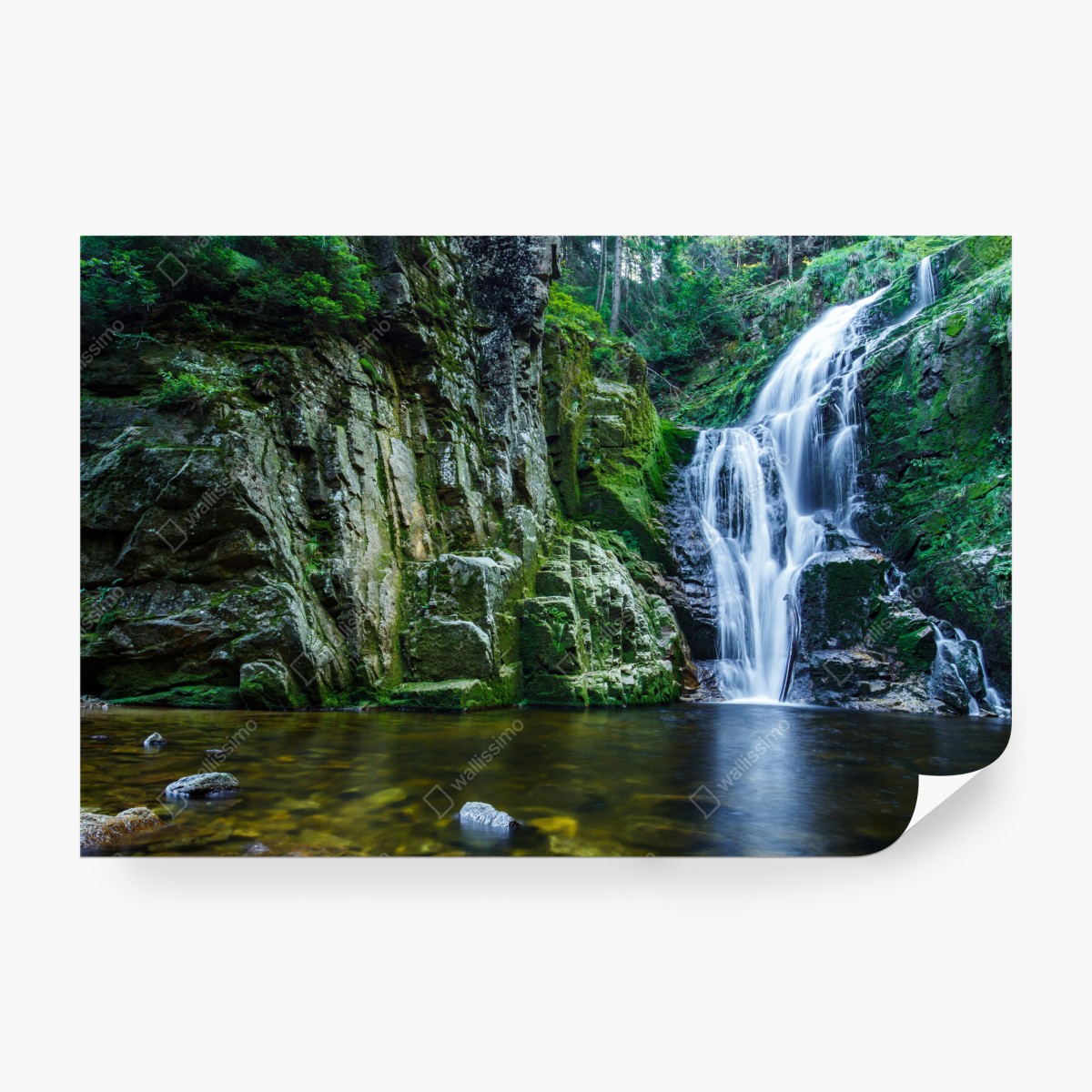 Fototapeta wodospad Kamienczyk w Karkonoszach – Wallissimo® Fototapeta wodospad Kamienczyk w Karkonoszach – Wallissimo®
