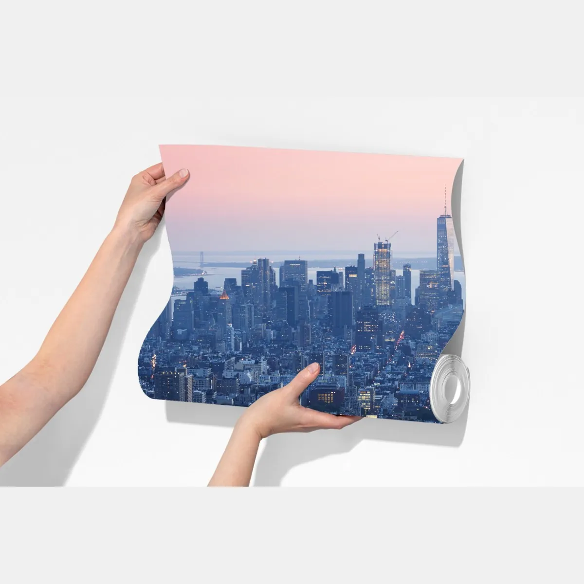 Fototapeta zachód słońca nad Manhattanem – Wallissimo® Fototapeta zachód słońca nad Manhattanem – Wallissimo®