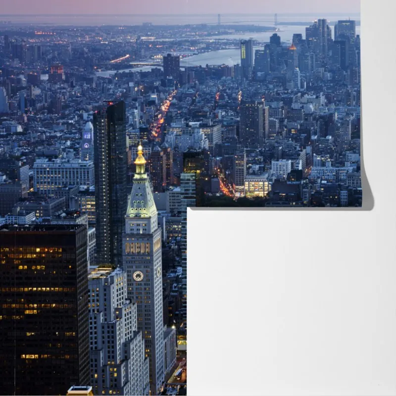 Fototapeta zachód słońca nad Manhattanem – Wallissimo® Fototapeta zachód słońca nad Manhattanem – Wallissimo®