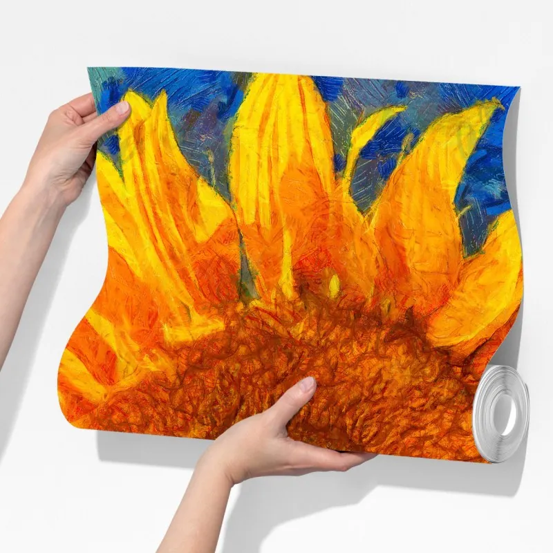 Fototapeta żywe słoneczniki w stylu Van Gogha – Wallissimo® Fototapeta żywe słoneczniki w stylu Van Gogha – Wallissimo®