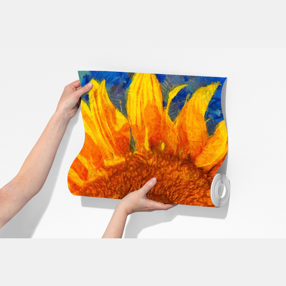 Fototapeta żywe słoneczniki w stylu Van Gogha – Wallissimo® Fototapeta żywe słoneczniki w stylu Van Gogha – Wallissimo®