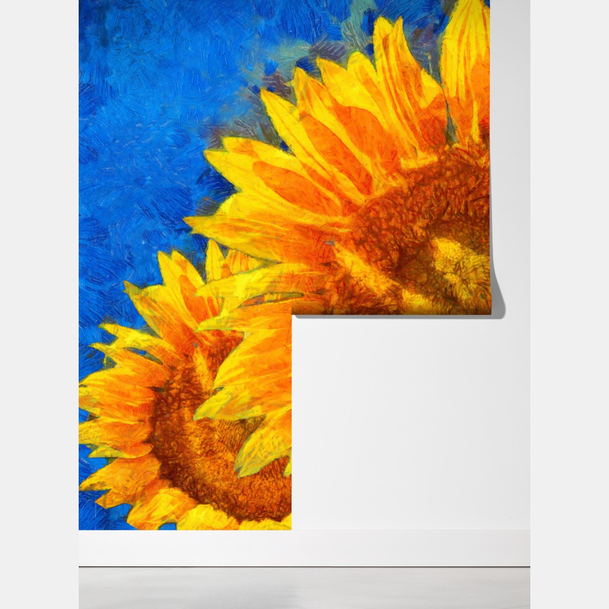 Fototapeta żywe słoneczniki w stylu Van Gogha – Wallissimo® Fototapeta żywe słoneczniki w stylu Van Gogha – Wallissimo®