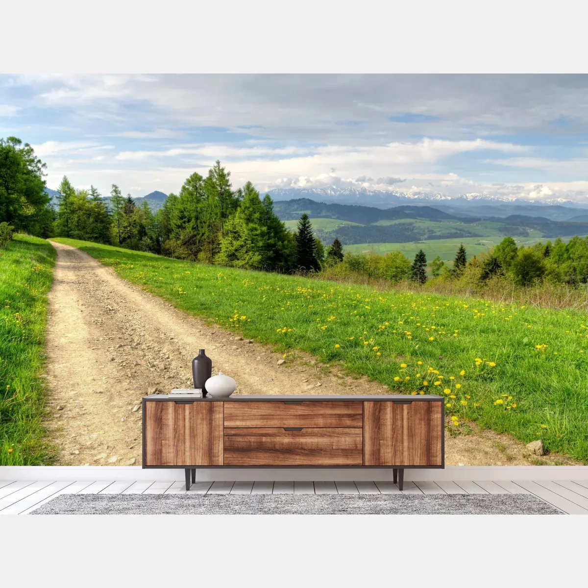 Fototapeta Gorce wiosenny szlak – Wallissimo® Fototapeta Gorce wiosenny szlak – Wallissimo®