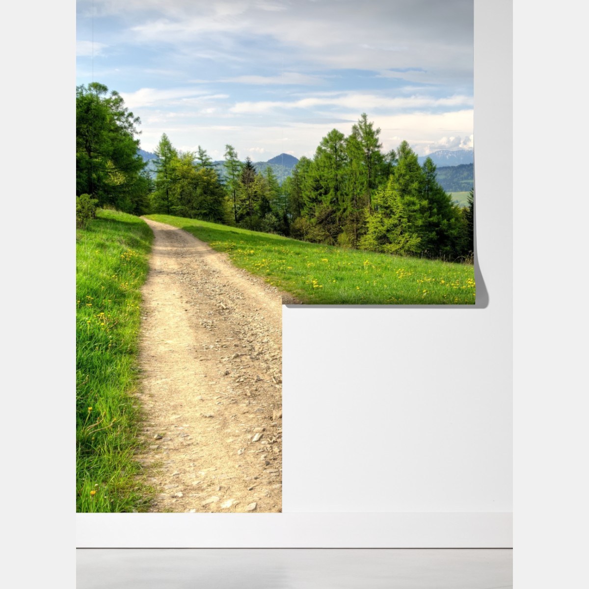 Fototapeta Gorce wiosenny szlak – Wallissimo® Fototapeta Gorce wiosenny szlak – Wallissimo®