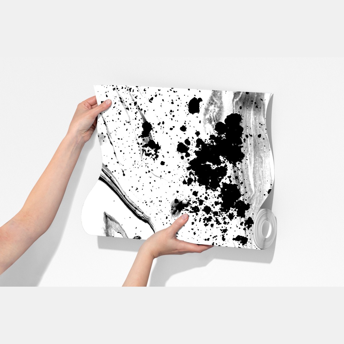 Fototapeta monochromatyczny marmur atramentowy abstrakcja – Wallissimo® Fototapeta monochromatyczny marmur atramentowy abstrakcja – Wallissimo®