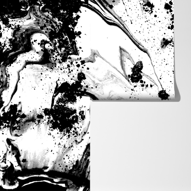 Fototapeta monochromatyczny marmur atramentowy abstrakcja – Wallissimo® Fototapeta monochromatyczny marmur atramentowy abstrakcja – Wallissimo®