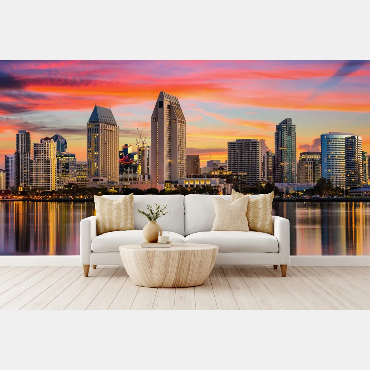 Fototapeta San Diego panorama miasta o zachodzie słońca – Wallissimo® Fototapeta San Diego panorama miasta o zachodzie słońca – Wallissimo®