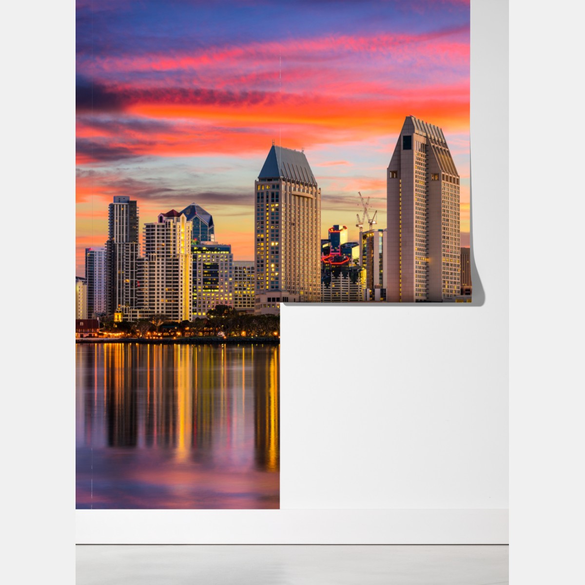 Fototapeta San Diego panorama miasta o zachodzie słońca – Wallissimo® Fototapeta San Diego panorama miasta o zachodzie słońca – Wallissimo®