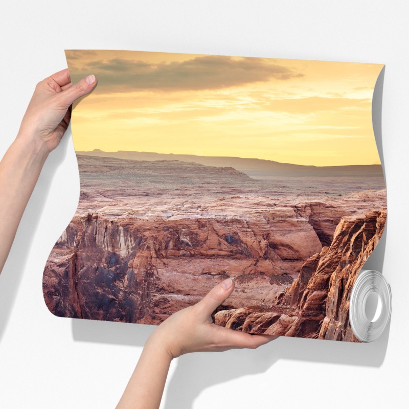 Fototapeta słoneczny kanion w Horseshoe Bend, rzeka Kolorado – Wallissimo® Fototapeta słoneczny kanion w Horseshoe Bend, rzeka Kolorado – Wallissimo®