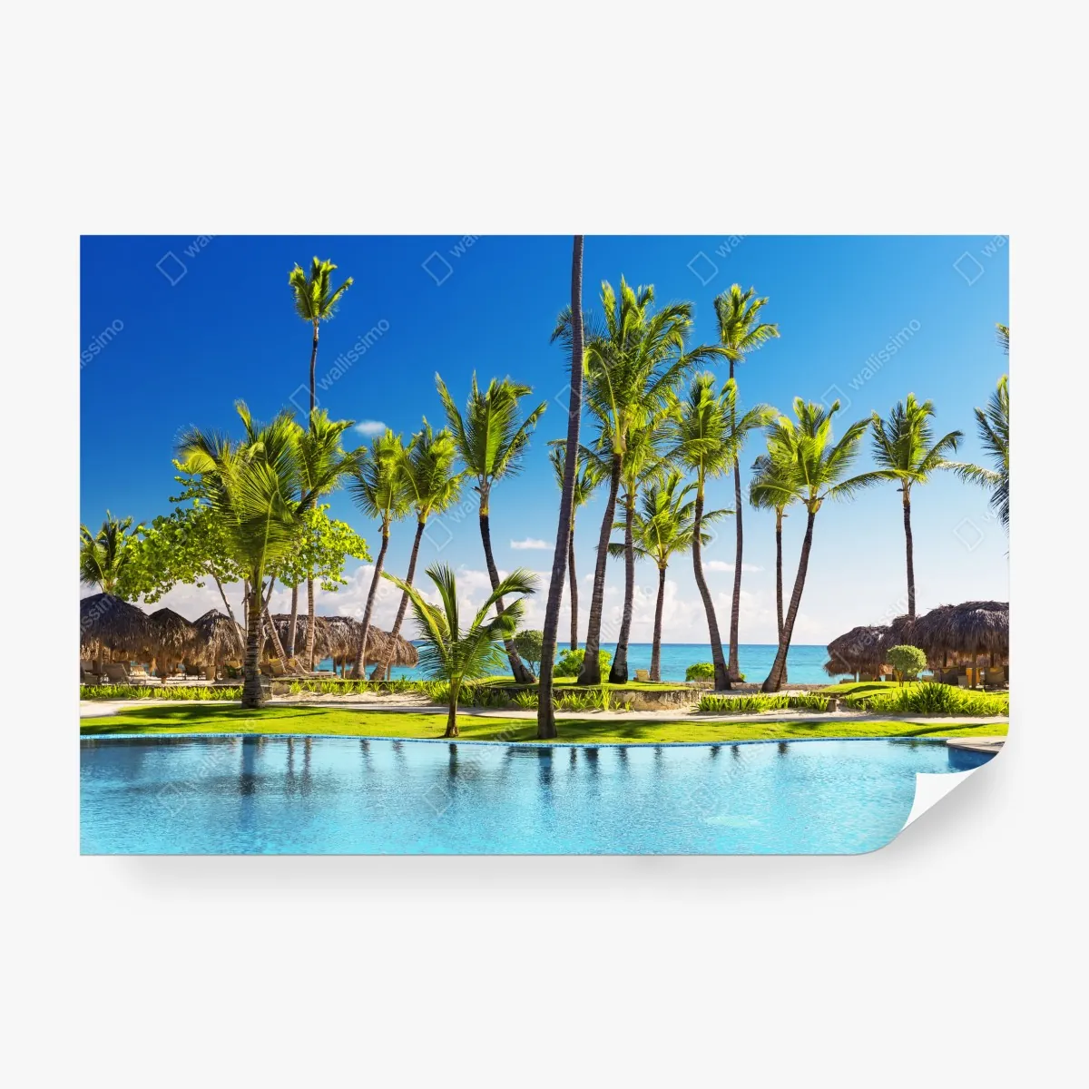 Fototapeta tropikalny zakątek na plaży w Punta Cana – Wallissimo® Fototapeta tropikalny zakątek na plaży w Punta Cana – Wallissimo®