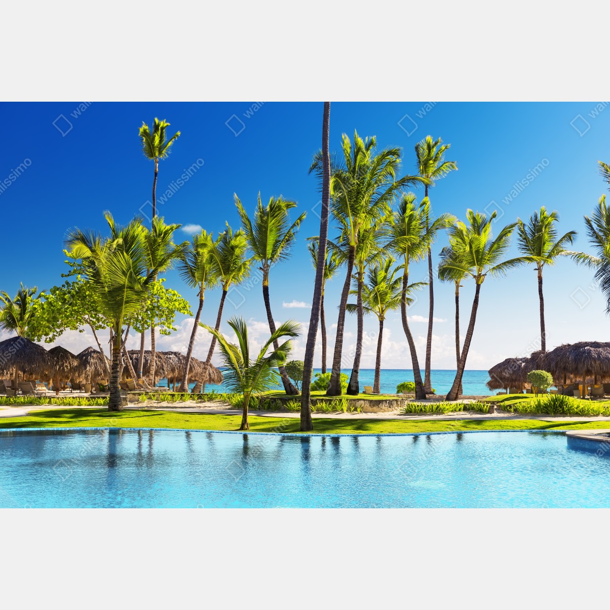 Fototapeta tropikalny zakątek na plaży w Punta Cana – Wallissimo® Fototapeta tropikalny zakątek na plaży w Punta Cana – Wallissimo®