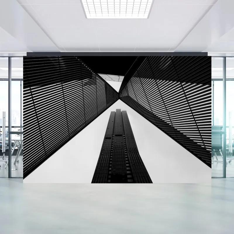 Fototapeta Melbourne architektura czarno-biała