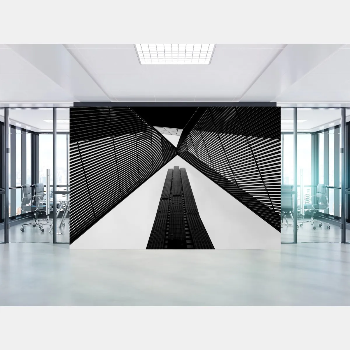 Fototapeta Melbourne architektura czarno-biała – Wallissimo® Fototapeta Melbourne architektura czarno-biała – Wallissimo®