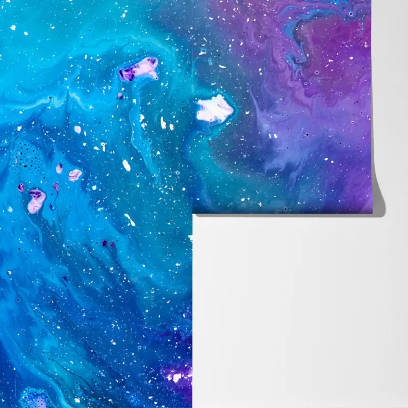 Fototapeta żywa niebiesko-fioletowa abstrakcja akrylowa – Wallissimo® Fototapeta żywa niebiesko-fioletowa abstrakcja akrylowa – Wallissimo®