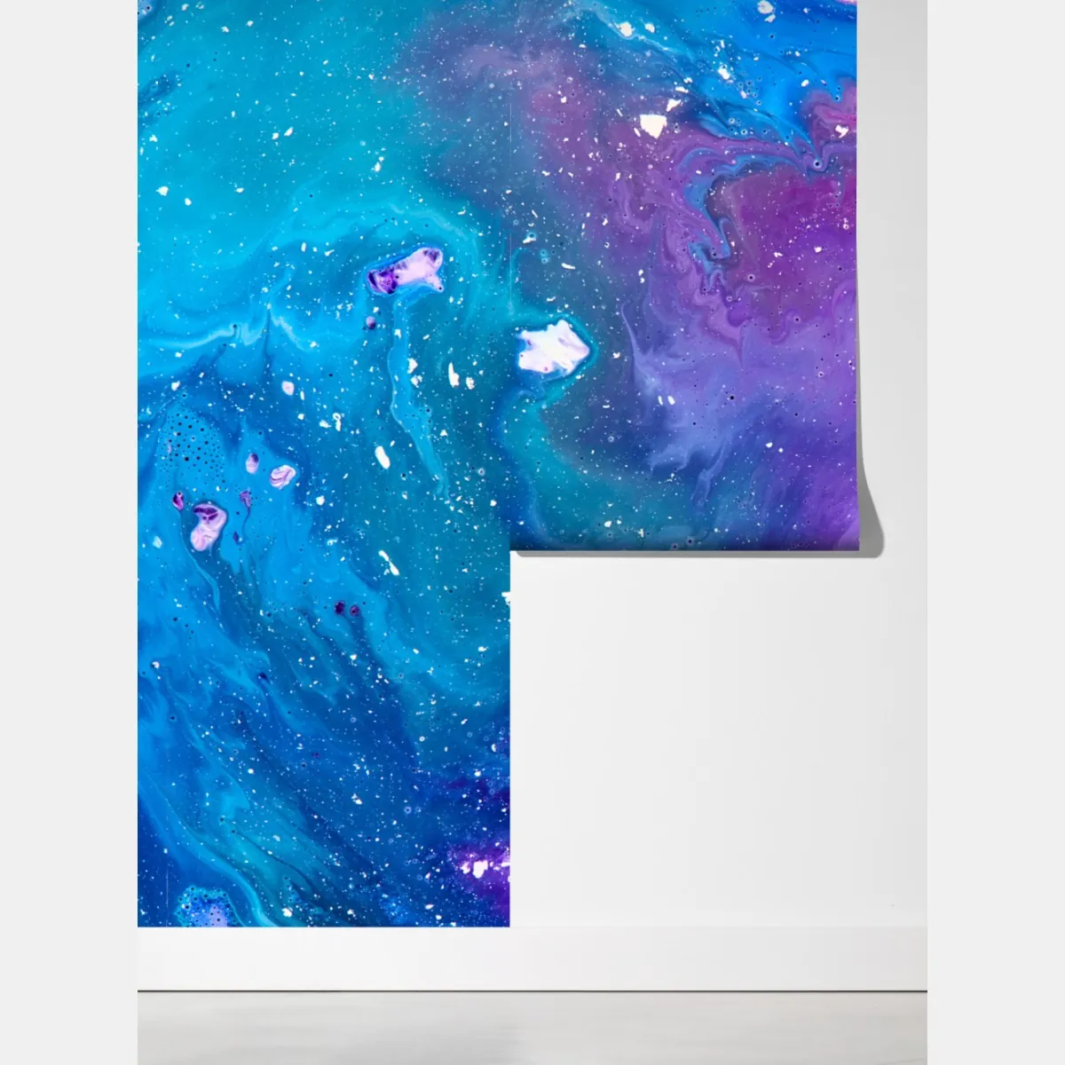 Fototapeta żywa niebiesko-fioletowa abstrakcja akrylowa – Wallissimo® Fototapeta żywa niebiesko-fioletowa abstrakcja akrylowa – Wallissimo®