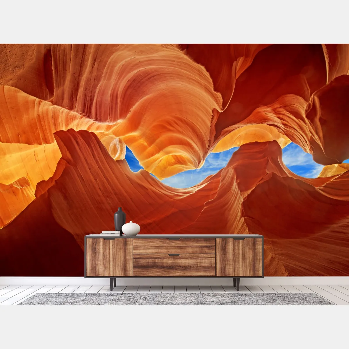 Fototapeta Antelope Canyon wirujące piaskowcowe formy – Wallissimo® Fototapeta Antelope Canyon wirujące piaskowcowe formy – Wallissimo®