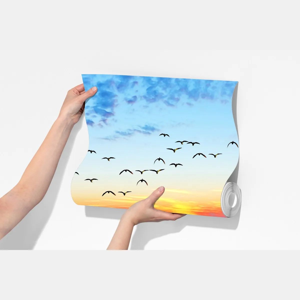 Fototapeta pomost o zachodzie słońca nad jeziorem – Wallissimo® Fototapeta pomost o zachodzie słońca nad jeziorem – Wallissimo®