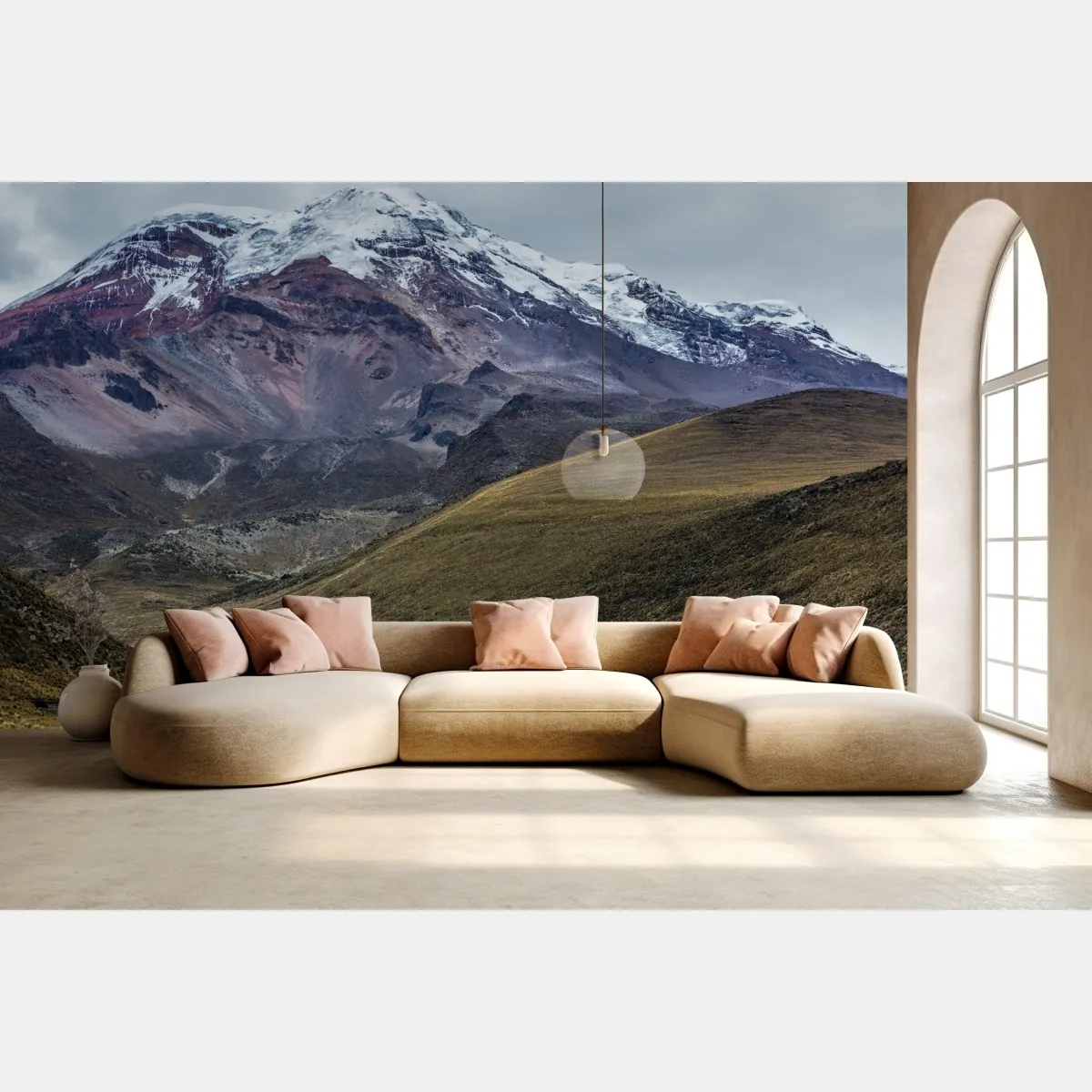 Fototapeta majestatyczna zaśnieżona dolina górska – Wallissimo® Fototapeta majestatyczna zaśnieżona dolina górska – Wallissimo®