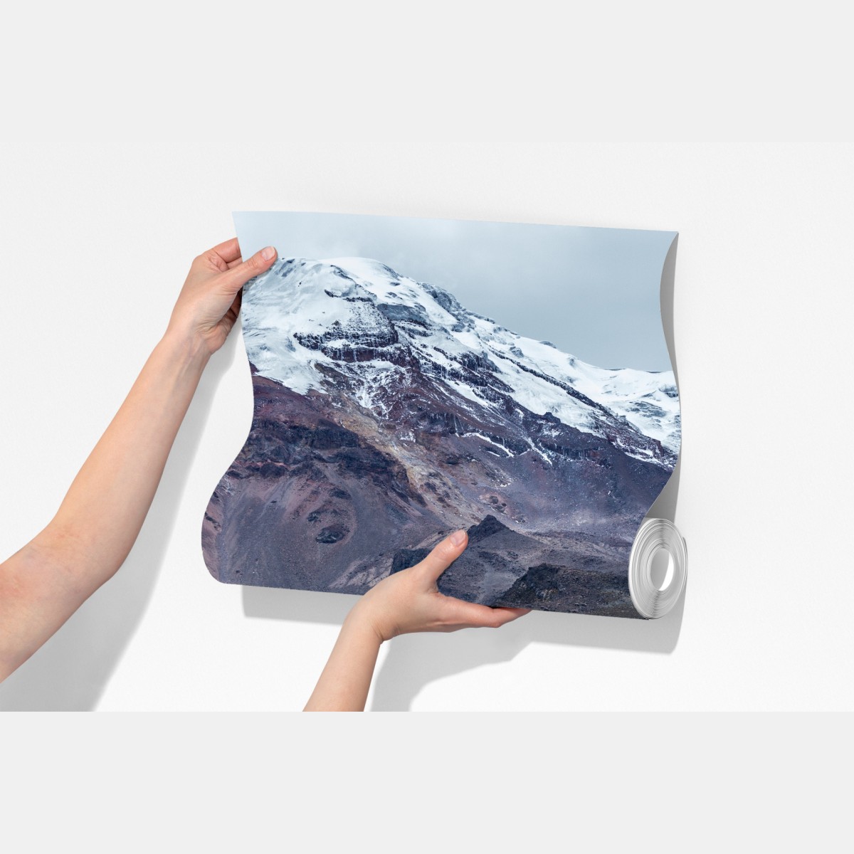 Fototapeta majestatyczna zaśnieżona dolina górska – Wallissimo® Fototapeta majestatyczna zaśnieżona dolina górska – Wallissimo®