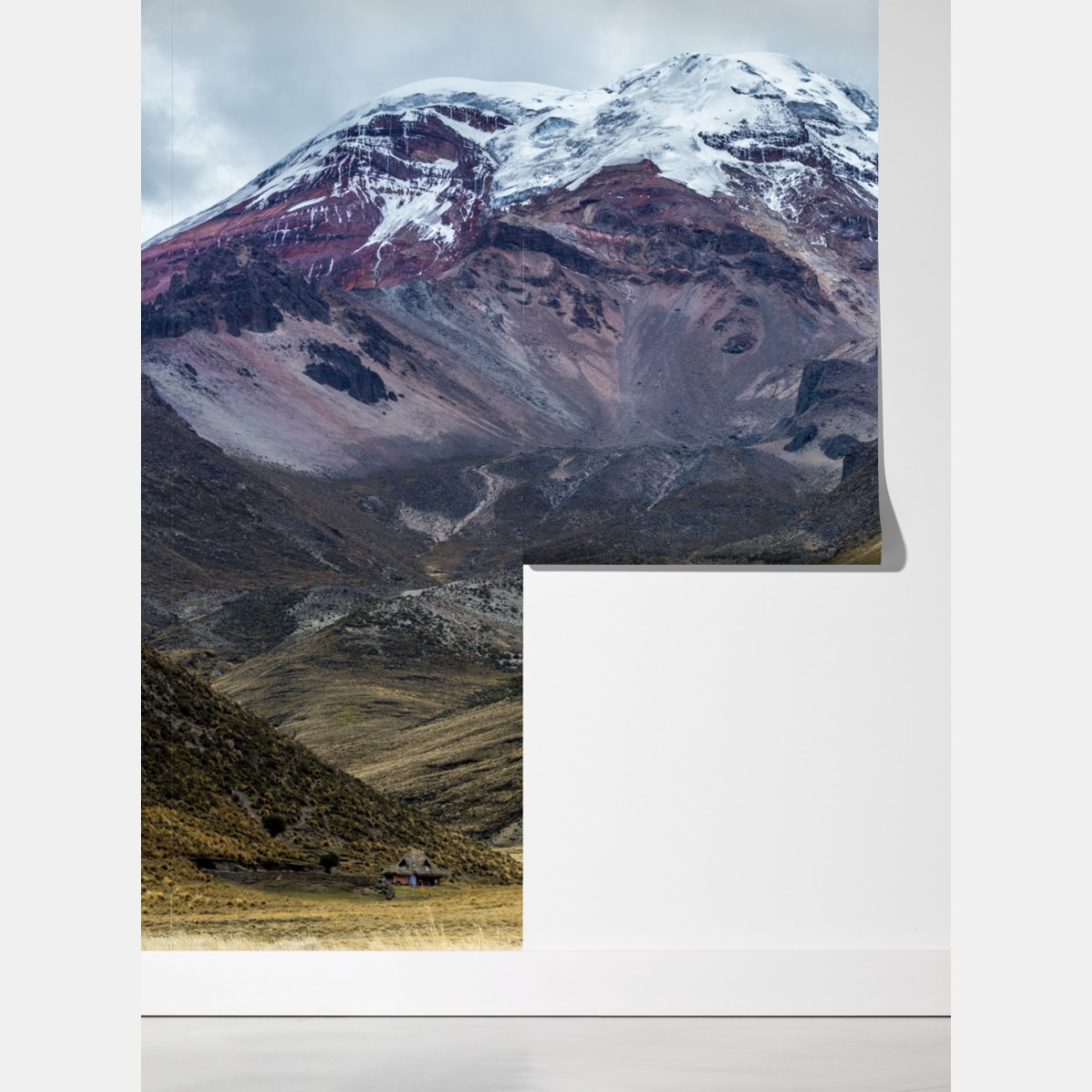 Fototapeta majestatyczna zaśnieżona dolina górska – Wallissimo® Fototapeta majestatyczna zaśnieżona dolina górska – Wallissimo®