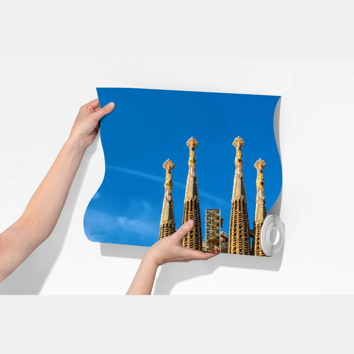 Fototapeta Sagrada Familia w Barcelonie – Wallissimo® Fototapeta Sagrada Familia w Barcelonie – Wallissimo®