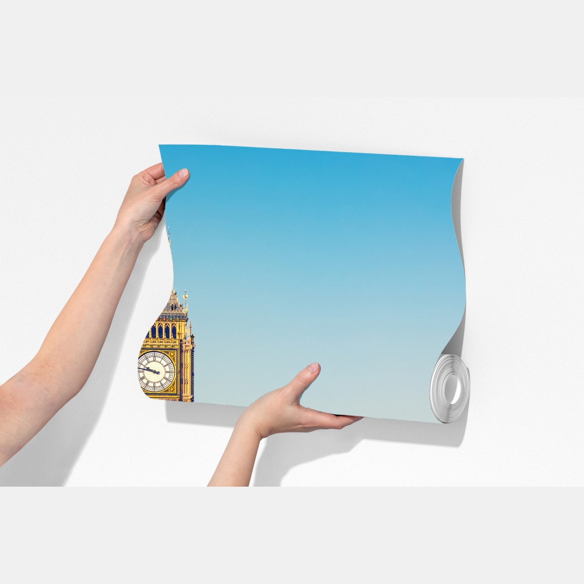 Fototapeta Londyn z Big Benem i mostem Westminster – Wallissimo® Fototapeta Londyn z Big Benem i mostem Westminster – Wallissimo®