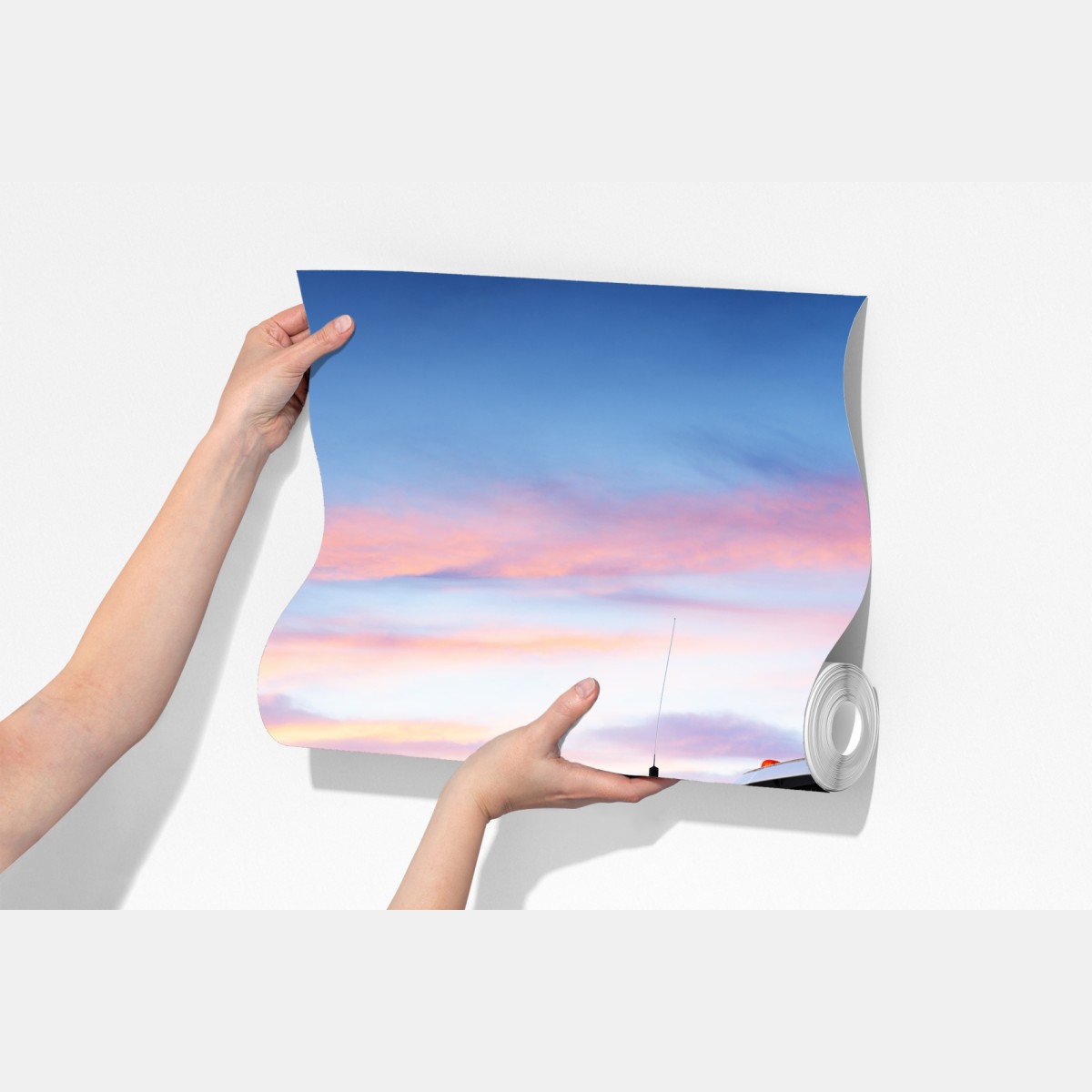 Fototapeta ciężarówka w ruchu o zachodzie słońca – Wallissimo® Fototapeta ciężarówka w ruchu o zachodzie słońca – Wallissimo®