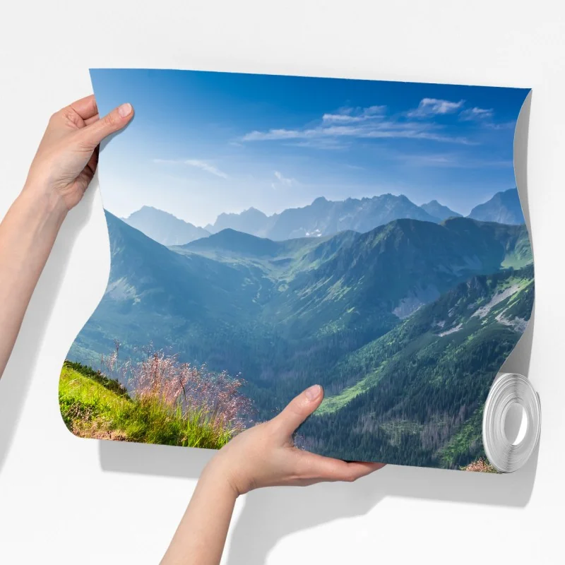 Fototapeta wschód słońca nad szlakiem w Tatrach – Wallissimo® Fototapeta wschód słońca nad szlakiem w Tatrach – Wallissimo®