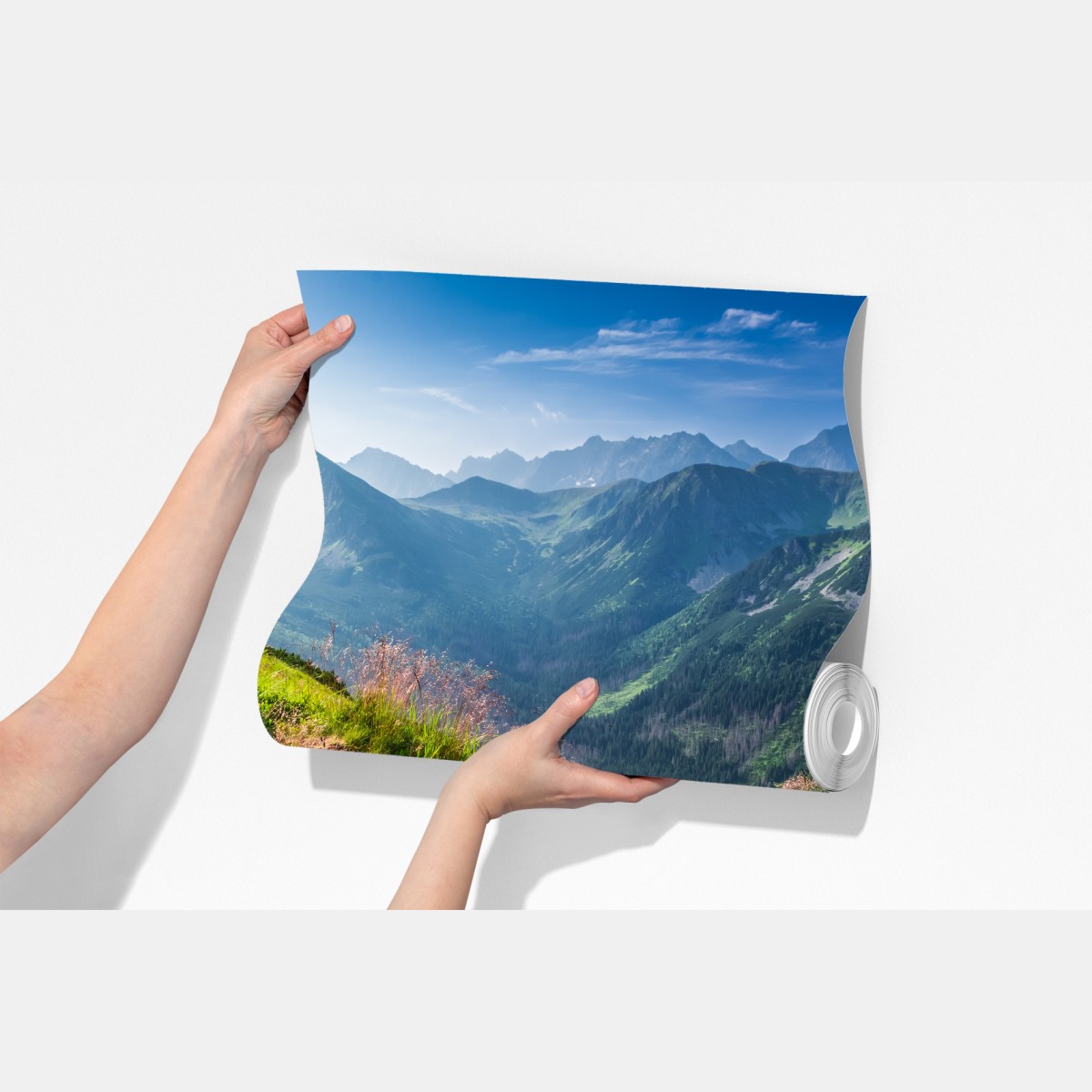 Fototapeta wschód słońca nad szlakiem w Tatrach – Wallissimo® Fototapeta wschód słońca nad szlakiem w Tatrach – Wallissimo®