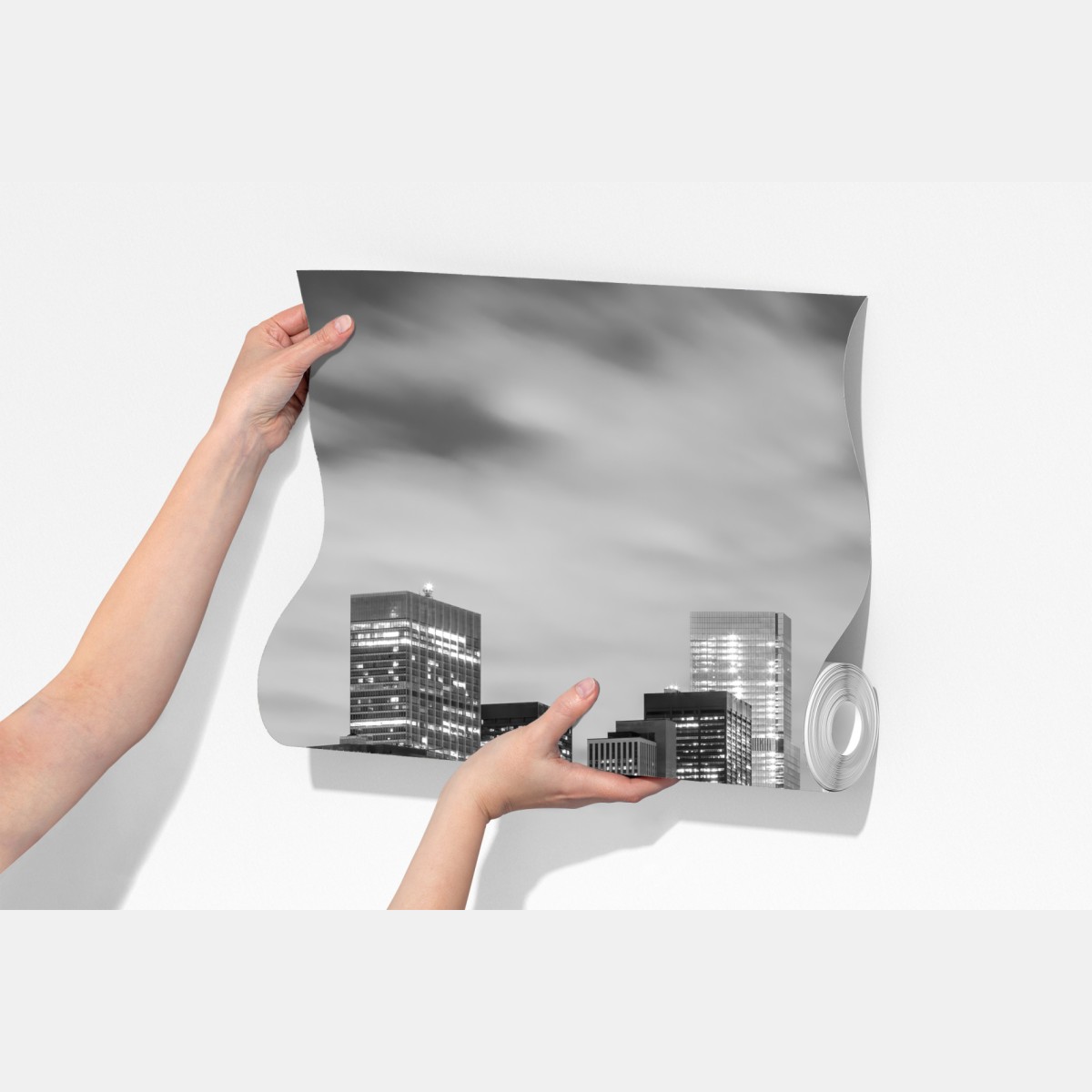 Fototapeta czarno-biała panorama Nowy Jork z Mostem Brooklyńskim – Wallissimo® Fototapeta czarno-biała panorama Nowy Jork z Mostem Brooklyńskim – Wallissimo®